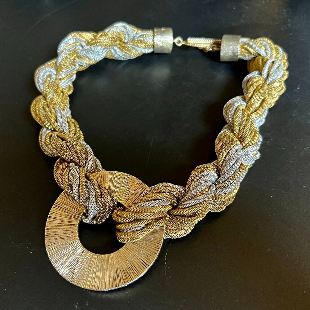 Vintage Nicole Miller Gold/Silver Necklace